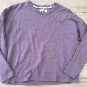 Madewell Purple Long Sleeve Top